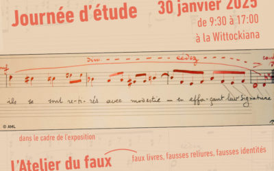 Journée d&rsquo;étude – l&rsquo;Atelier du faux